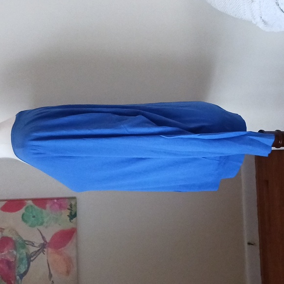 Theory sweater Adrianna vneck long sleeve feather weight cashmere wool blue  L - Picture 3 of 11